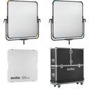 Godox KNOWLED LiteFlow 100 Double-Sided Reflector (40 x 40", Travel Kit) عدد 2 عواكس