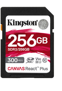 Kingston 256GB Canvas React Plus UHS-II SDXC V90 ذاكرة