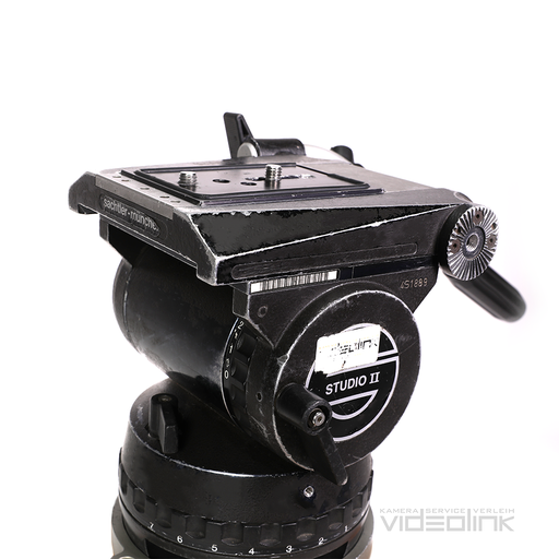 Sachtler Studio II 7+7 150mm (50KG) + Hi-Hat ترايبود