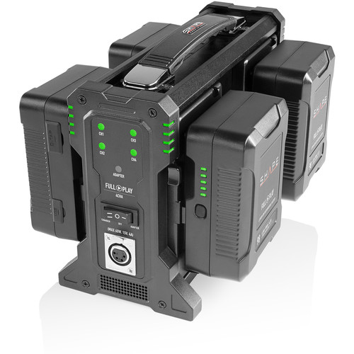 4x Shape V-mount 270w + QUAD CHARGER بطاريات