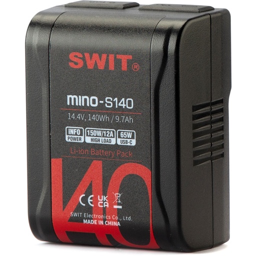 4x SWIT 140Wh Pocket Battery (V-Mount) + QUAD CHARGER
